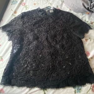 Anne Klein Lace see through shirt
